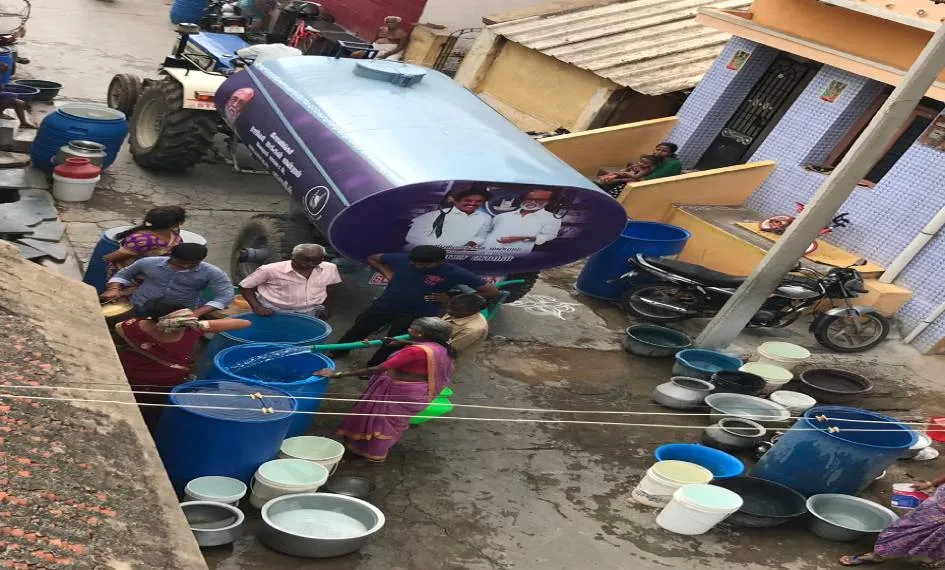 vellore actor rajini mandram provide water tank and water supply peoples happy